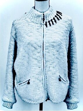 jamie sadock Knit Zip Cardigan Jacket Golf & Tennis